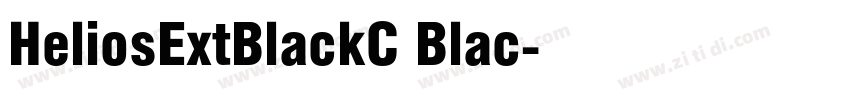 HeliosExtBlackC Blac字体转换